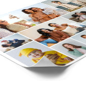 Erstellen Sie Ihre eigene 12 FotoCollage Poster (Ecke)