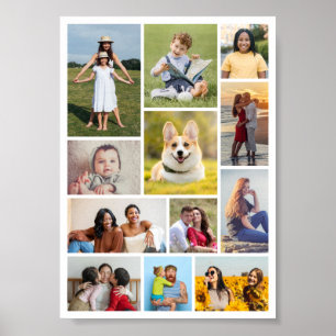 Erstellen Sie Ihre eigene 12 FotoCollage Poster
