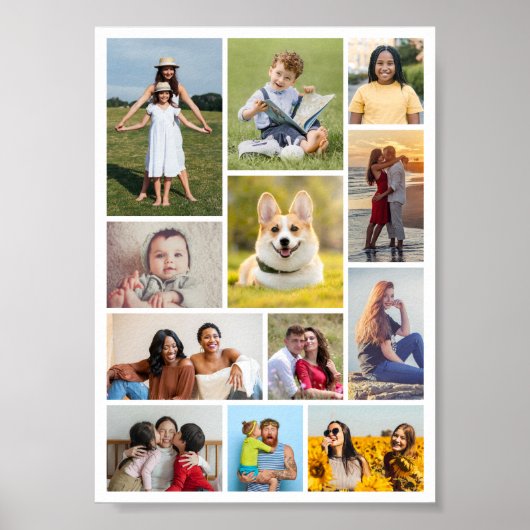 Erstellen Sie Ihre eigene 12 FotoCollage Poster (Vorne)