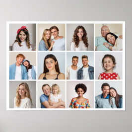Erstellen Sie Ihre eigene 12 FotoCollage Poster