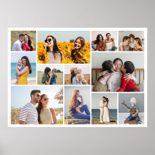 Erstellen Sie Ihre eigene 12 FotoCollage Poster (Vorne)