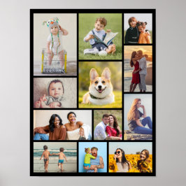 Erstellen Sie Ihre eigene 12 FotoCollage Poster