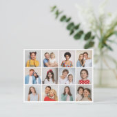 Erstellen Sie Ihre eigene 12 FotoCollage Postkarte (Stehend Vorderseite)