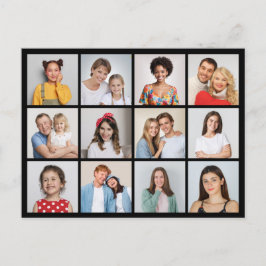 Erstellen Sie Ihre eigene 12 FotoCollage Postkarte