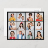 Erstellen Sie Ihre eigene 12 FotoCollage Postkarte (Vorne/Hinten)