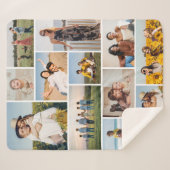 Erstellen Sie Ihre eigene 12 FotoCollage Sherpadecke (Vorderseite (Horizontal))
