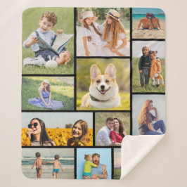 Erstellen Sie Ihre eigene 12 FotoCollage Sherpadecke