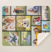 Erstellen Sie Ihre eigene 12 FotoCollage Sherpadecke (Vorderseite (Horizontal))