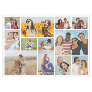 Erstellen Sie Ihre eigene 12 FotoCollage Tischdecke