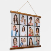 Erstellen Sie Ihre eigene 12 FotoCollage Wandteppich Mit Holzrahmen (Gewinkelt)