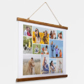Erstellen Sie Ihre eigene 12 FotoCollage Wandteppich Mit Holzrahmen (Gewinkelt)