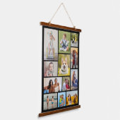 Erstellen Sie Ihre eigene 12 FotoCollage Wandteppich Mit Holzrahmen (Gewinkelt)