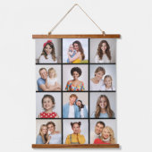 Erstellen Sie Ihre eigene 12 FotoCollage Wandteppich Mit Holzrahmen (Vorderseite)