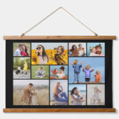 Erstellen Sie Ihre eigene 12 FotoCollage Wandteppich Mit Holzrahmen (Vorne)