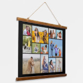 Erstellen Sie Ihre eigene 12 FotoCollage Wandteppich Mit Holzrahmen (Gewinkelt)