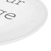 Dekoratives Schneidebrett aus Glas 30,5 cm (Ecke)