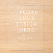 Erstellen Sie Ihre eigene 12x18, Acryleinladungen (Vorderseite)