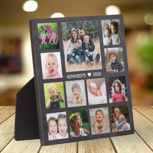 Erstellen Sie Ihre eigene 13-Familie Foto Collage  Fotoplatte