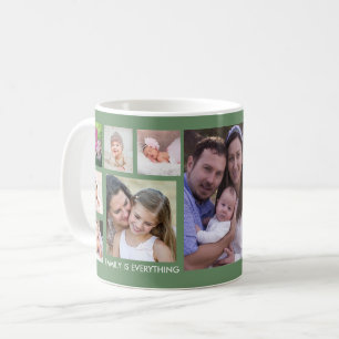 Erstellen Sie Ihre eigene 13-Familie Foto Collage  Kaffeetasse