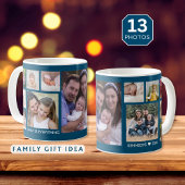 Erstellen Sie Ihre eigene 13-Familie Foto Collage Kaffeetasse