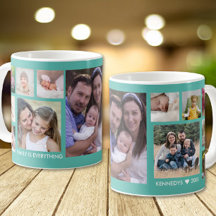 Erstellen Sie Ihre eigene 13 Familienfotocollage A Kaffeetasse