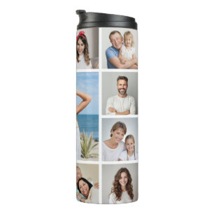 Erstellen Sie Ihre eigene 13-Foto-Collage Thermosbecher