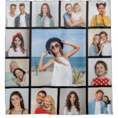 Erstellen Sie Ihre eigene 13 FotoCollage Duschvorhang (Vorderseite)
