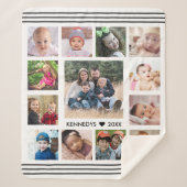 Erstellen Sie Ihre eigene 13-Fotocollage-Familie S Sherpadecke (Vorderseite)