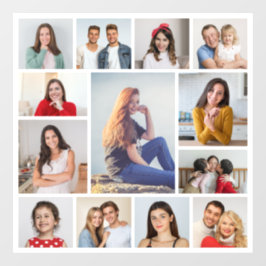 Erstellen Sie Ihre eigene 13 FotoCollage Fensteraufkleber