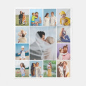 Erstellen Sie Ihre eigene 13 FotoCollage Fleecedecke (Vorderseite)