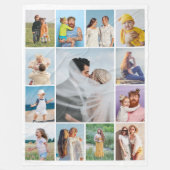 Erstellen Sie Ihre eigene 13 FotoCollage Fleecedecke (Vorderseite)