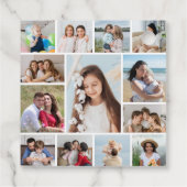 Erstellen Sie Ihre eigene 13 FotoCollage Geschenkanhänger (Rückseite)