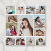 Erstellen Sie Ihre eigene 13 FotoCollage Geschenkanhänger (Vorderseite)