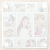 Erstellen Sie Ihre eigene 13 FotoCollage Glasuntersetzer (Rückseite)