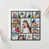 Erstellen Sie Ihre eigene 13 FotoCollage Karte (Vorderseite/Rückseite Beispiel)