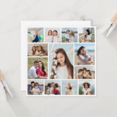 Erstellen Sie Ihre eigene 13 FotoCollage Karte (Vorderseite/Rückseite Beispiel)