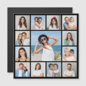 Erstellen Sie Ihre eigene 13 Fotocollage Magnetkar Magnetkarte (Vorne/Hinten)