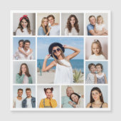 Erstellen Sie Ihre eigene 13 Fotocollage Magnetkar Magnetkarte (Vorderseite)