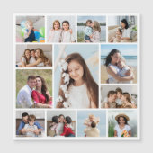 Erstellen Sie Ihre eigene 13 Fotocollage Magnetkar Magnetkarte (Vorderseite)