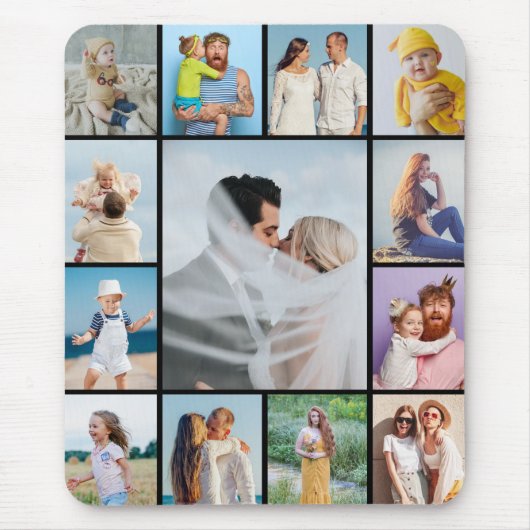 Erstellen Sie Ihre eigene 13 FotoCollage Mousepad (Vorne)