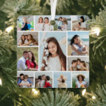 Erstellen Sie Ihre eigene 13 FotoCollage Ornament Aus Metall<br><div class="desc">Erstellen Sie Ihre eigene 13 Fotomaterial für Weihnachten, Geburtstage, Hochzeiten, Geburtstage, Abschlüsse, Vatertag, Muttertag oder andere Besondere Anlässe mit unserem benutzerfreundlichen Design-Tool. Fügen Sie Ihre Lieblings-Fotos von Freunden, Familie, Ferien, Hobbys und Haustieren hinzu und Sie haben eine atemberaubende, einmalige Foto-Collage. Unsere kundenspezifische Collage aus Foto eignet sich hervorragend für die...</div>