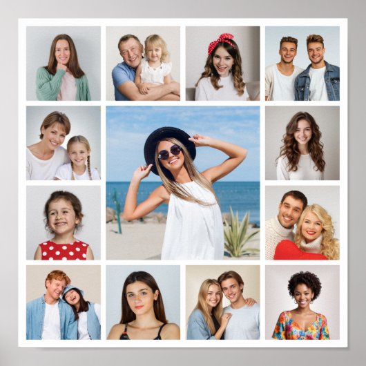 Erstellen Sie Ihre eigene 13 FotoCollage Poster (Vorne)
