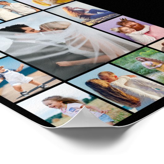 Erstellen Sie Ihre eigene 13 FotoCollage Poster (Ecke)