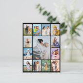 Erstellen Sie Ihre eigene 13 FotoCollage Postkarte (Stehend Vorderseite)