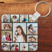 Erstellen Sie Ihre eigene 13 FotoCollage Schlüsselanhänger (Rückseite)