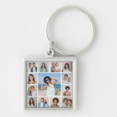 Erstellen Sie Ihre eigene 13 FotoCollage Schlüsselanhänger (Vorne)
