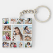 Erstellen Sie Ihre eigene 13 FotoCollage Schlüsselanhänger (Rückseite)