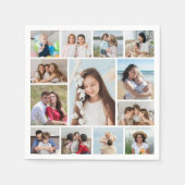 Erstellen Sie Ihre eigene 13 FotoCollage Serviette (Vorderseite)