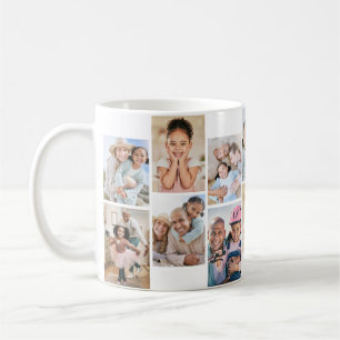 Erstellen Sie Ihre eigene 14-Foto-Collage Kaffeetasse