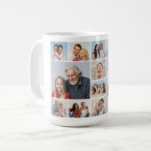 Erstellen Sie Ihre eigene 14 FotoCollage Kaffeetasse (Vorderseite Links)